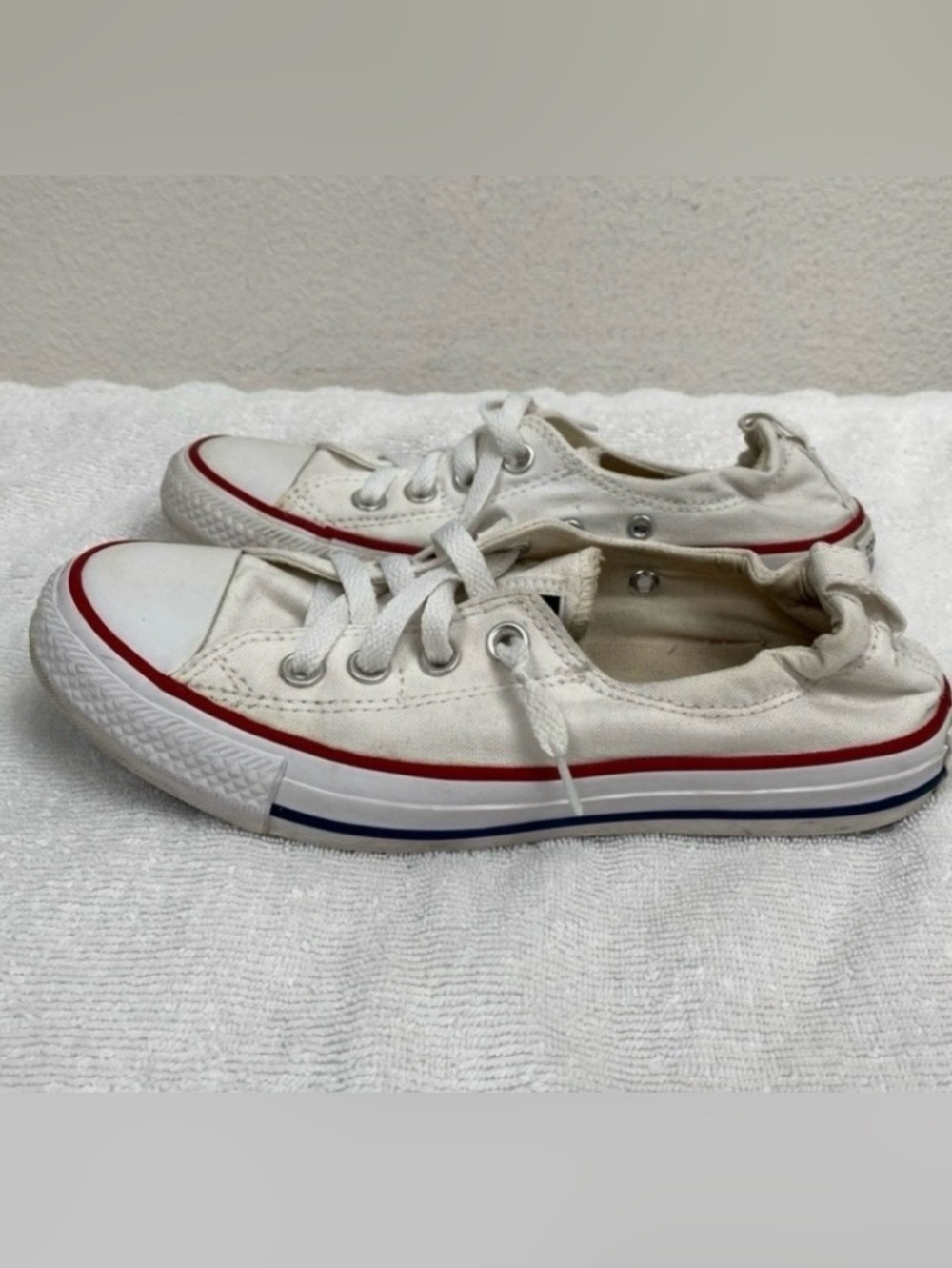 Converse Women White Chuck Taylor All Star Shoreline Slip Low Top Sneaker Size 7 - Picture 2 of 16